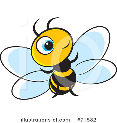 Royalty-Free (RF) Bee Clipart Illustration by Lal Perera - Stock Sample #71582