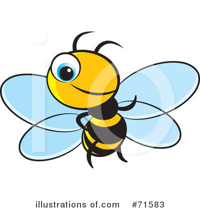Royalty-Free (RF) Bee Clipart Illustration by Lal Perera - Stock Sample #71583
