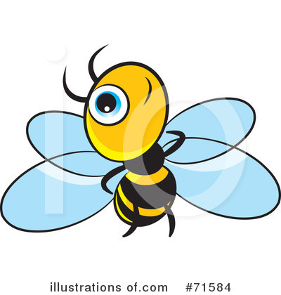 Royalty-Free (RF) Bee Clipart Illustration by Lal Perera - Stock Sample #71584