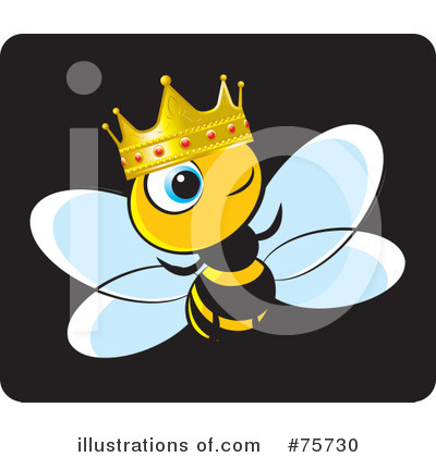 Royalty-Free (RF) Bee Clipart Illustration by Lal Perera - Stock Sample #75730
