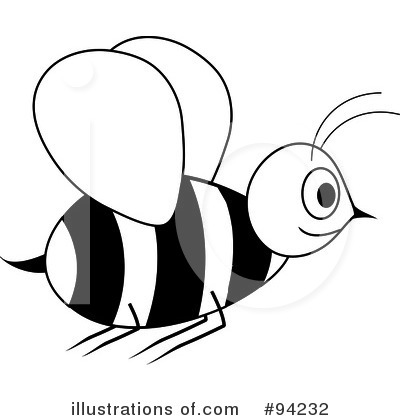 Royalty-Free (RF) Bee Clipart Illustration by Pams Clipart - Stock Sample #94232
