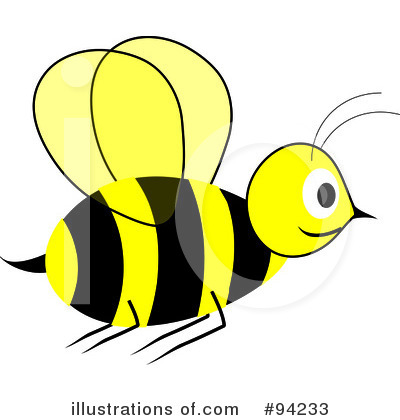 Royalty-Free (RF) Bee Clipart Illustration by Pams Clipart - Stock Sample #94233