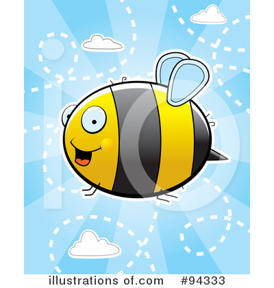 Royalty-Free (RF) Bee Clipart Illustration by Cory Thoman - Stock Sample #94333