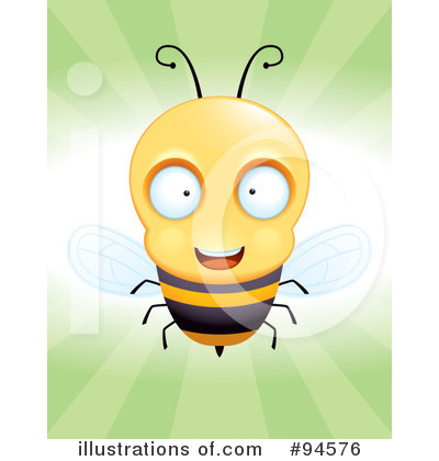 Royalty-Free (RF) Bee Clipart Illustration by Cory Thoman - Stock Sample #94576