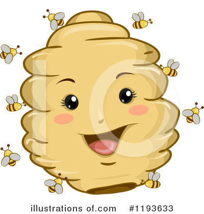 Royalty-Free (RF) Bee Hive Clipart Illustration by BNP Design Studio - Stock Sample #1193633