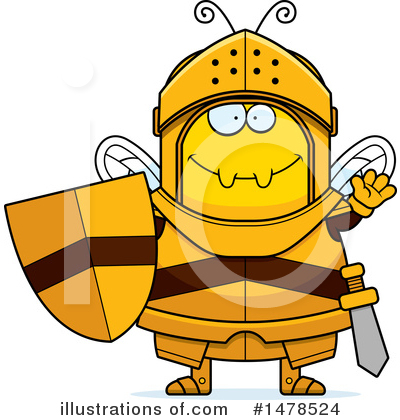 Royalty-Free (RF) Bee Knight Clipart Illustration by Cory Thoman - Stock Sample #1478524