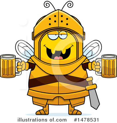 Royalty-Free (RF) Bee Knight Clipart Illustration by Cory Thoman - Stock Sample #1478531