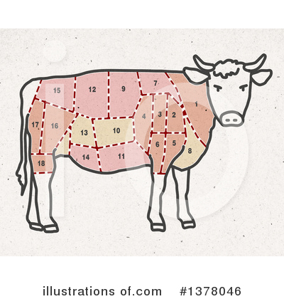 Royalty-Free (RF) Beef Clipart Illustration by NL shop - Stock Sample #1378046