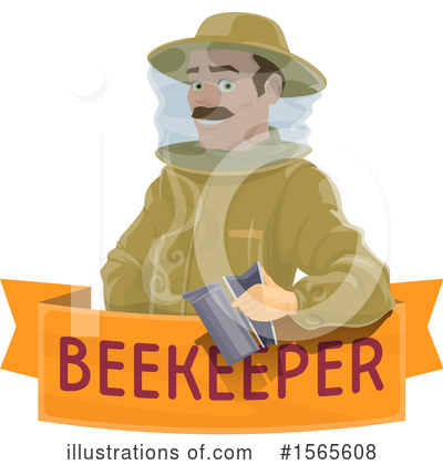 Royalty-Free (RF) Beekeeper Clipart Illustration by Vector Tradition SM - Stock Sample #1565608