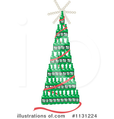 Christmas Tree Clipart #1131224 by patrimonio