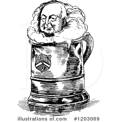 Royalty-Free (RF) Beer Clipart Illustration by Prawny Vintage - Stock Sample #1203069