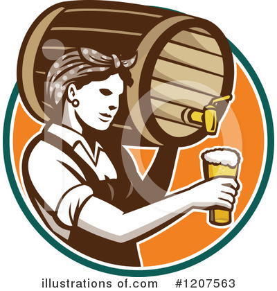 Royalty-Free (RF) Beer Clipart Illustration by patrimonio - Stock Sample #1207563