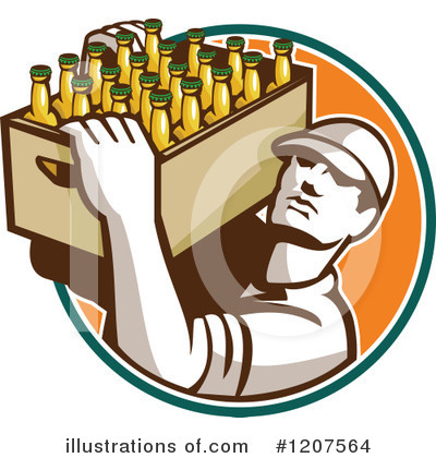 Royalty-Free (RF) Beer Clipart Illustration by patrimonio - Stock Sample #1207564
