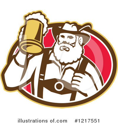 Royalty-Free (RF) Beer Clipart Illustration by patrimonio - Stock Sample #1217551