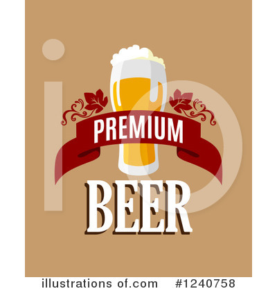 Royalty-Free (RF) Beer Clipart Illustration by Vector Tradition SM - Stock Sample #1240758