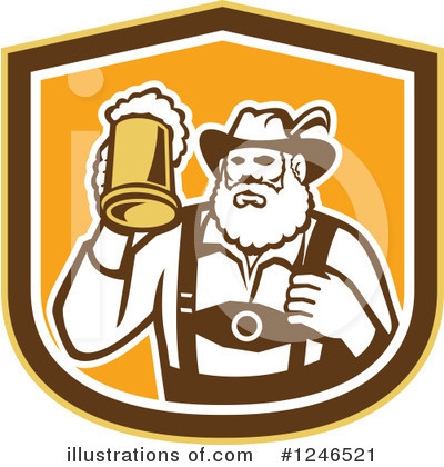 Royalty-Free (RF) Beer Clipart Illustration by patrimonio - Stock Sample #1246521