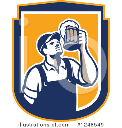 Royalty-Free (RF) Beer Clipart Illustration by patrimonio - Stock Sample #1248549