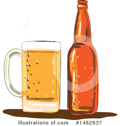 Royalty-Free (RF) Beer Clipart Illustration by patrimonio - Stock Sample #1462637