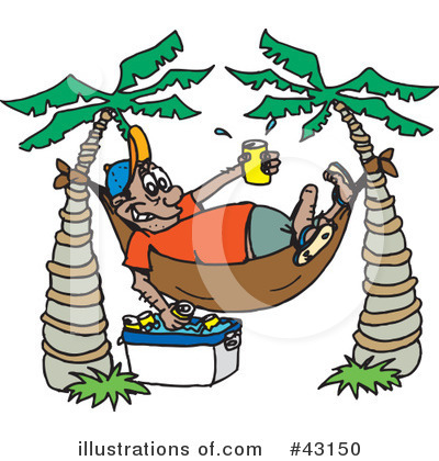 Vacationing Clipart #43150 by Dennis Holmes Designs