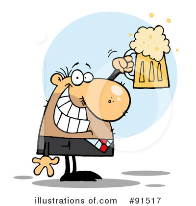 Caucasian Businessman Clipart #91517 by Hit Toon