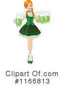 Beer Maiden Clipart #1166813 by Pushkin