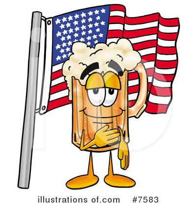 Royalty-Free (RF) Beer Mug Clipart Illustration by Mascot Junction - Stock Sample #7583