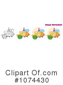 Bees Clipart #1074430 by Hit Toon
