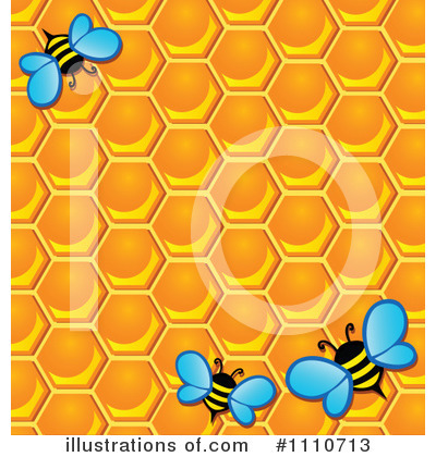 Royalty-Free (RF) Bees Clipart Illustration by visekart - Stock Sample #1110713
