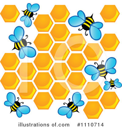 Royalty-Free (RF) Bees Clipart Illustration by visekart - Stock Sample #1110714