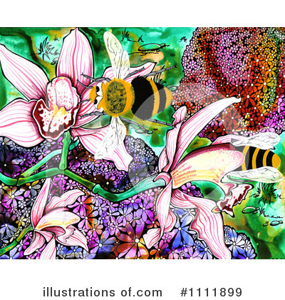 Royalty-Free (RF) Bees Clipart Illustration by Prawny - Stock Sample #1111899