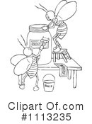 Bees Clipart #1113235 by Prawny Vintage