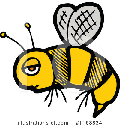 Royalty-Free (RF) Bees Clipart Illustration by lineartestpilot - Stock Sample #1163834
