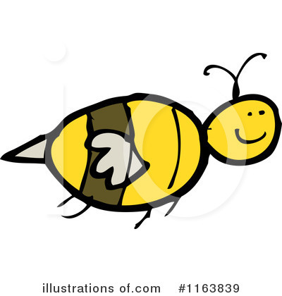 Royalty-Free (RF) Bees Clipart Illustration by lineartestpilot - Stock Sample #1163839