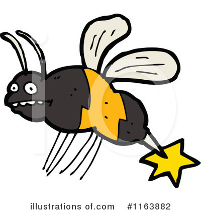 Royalty-Free (RF) Bees Clipart Illustration by lineartestpilot - Stock Sample #1163882