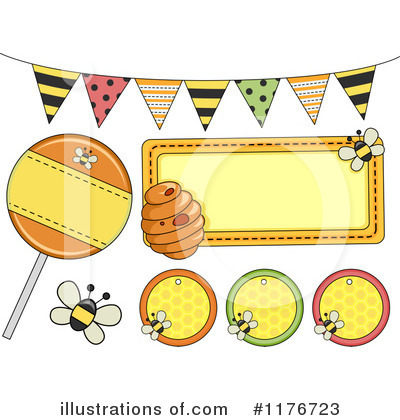 Royalty-Free (RF) Bees Clipart Illustration by BNP Design Studio - Stock Sample #1176723