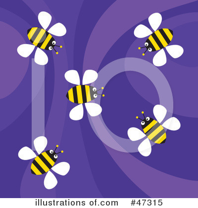 Royalty-Free (RF) Bees Clipart Illustration by Prawny - Stock Sample #47315