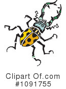 Beetle Clipart #1091755 by Steve Klinkel
