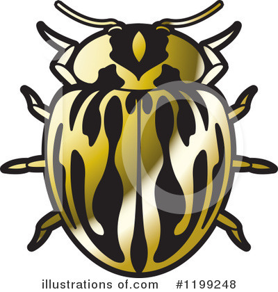 Royalty-Free (RF) Beetle Clipart Illustration by Lal Perera - Stock Sample #1199248