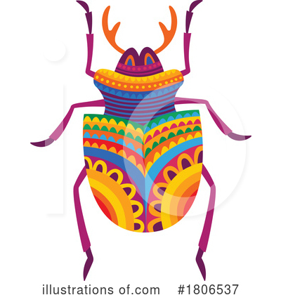 Royalty-Free (RF) Beetle Clipart Illustration by Vector Tradition SM - Stock Sample #1806537