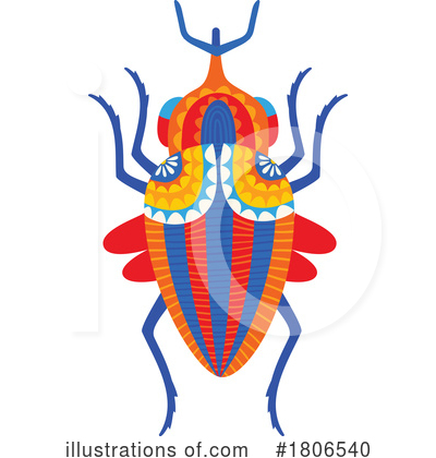 Royalty-Free (RF) Beetle Clipart Illustration by Vector Tradition SM - Stock Sample #1806540