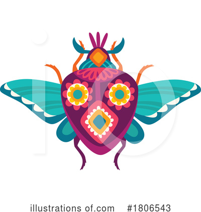 Royalty-Free (RF) Beetle Clipart Illustration by Vector Tradition SM - Stock Sample #1806543