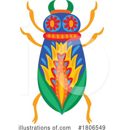 Royalty-Free (RF) Beetle Clipart Illustration by Vector Tradition SM - Stock Sample #1806549
