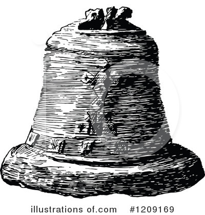 Royalty-Free (RF) Bell Clipart Illustration by Prawny Vintage - Stock Sample #1209169