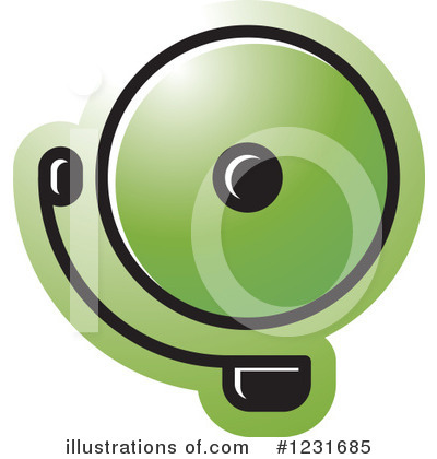 Royalty-Free (RF) Bell Clipart Illustration by Lal Perera - Stock Sample #1231685