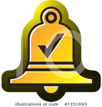 Royalty-Free (RF) Bell Clipart Illustration by Lal Perera - Stock Sample #1231693