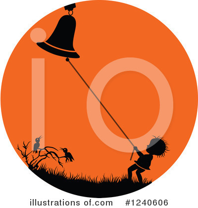 Royalty-Free (RF) Bell Clipart Illustration by pauloribau - Stock Sample #1240606