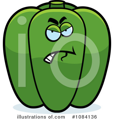 Green Bell Pepper Clipart #1084136 by Cory Thoman