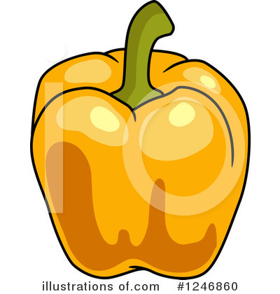 Royalty-Free (RF) Bell Pepper Clipart Illustration by Vector Tradition SM - Stock Sample #1246860