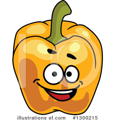 Royalty-Free (RF) Bell Pepper Clipart Illustration by Vector Tradition SM - Stock Sample #1300215