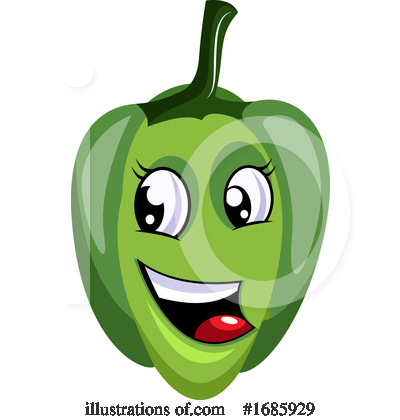 Green Bell Pepper Clipart #1685929 by Morphart Creations